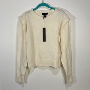 House of Harlow cream Cashmere sweater